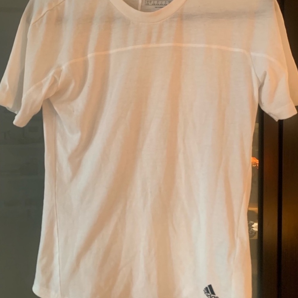 Adidas white short sleeve standard top